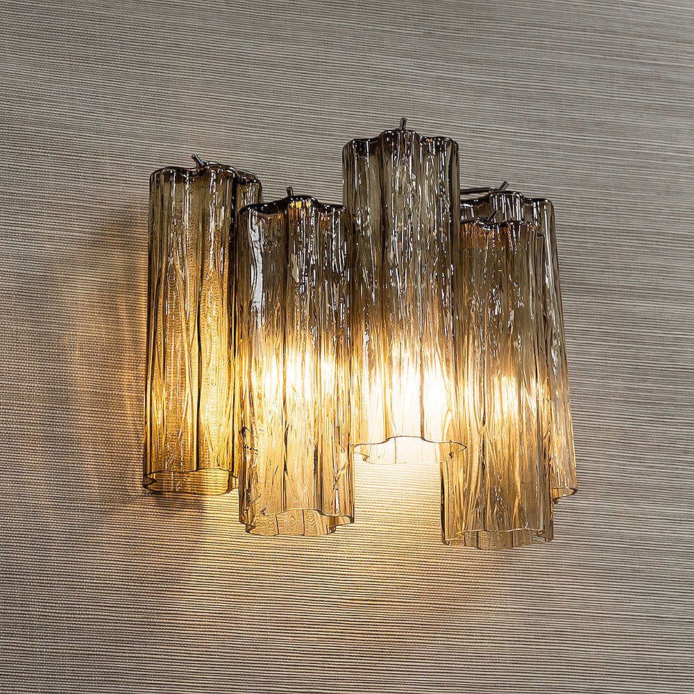 Pentagon Wall Light in Smoke