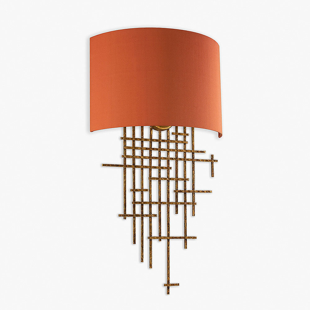 Mondrian Wall Light in Antique Gold