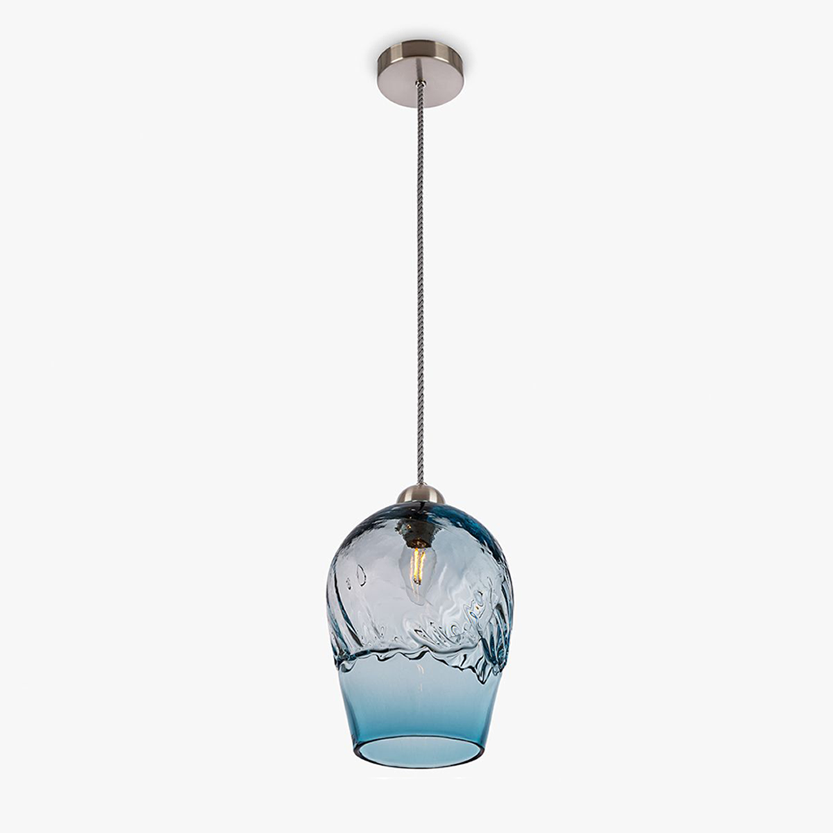 Crest Pendant in Ocean Blue