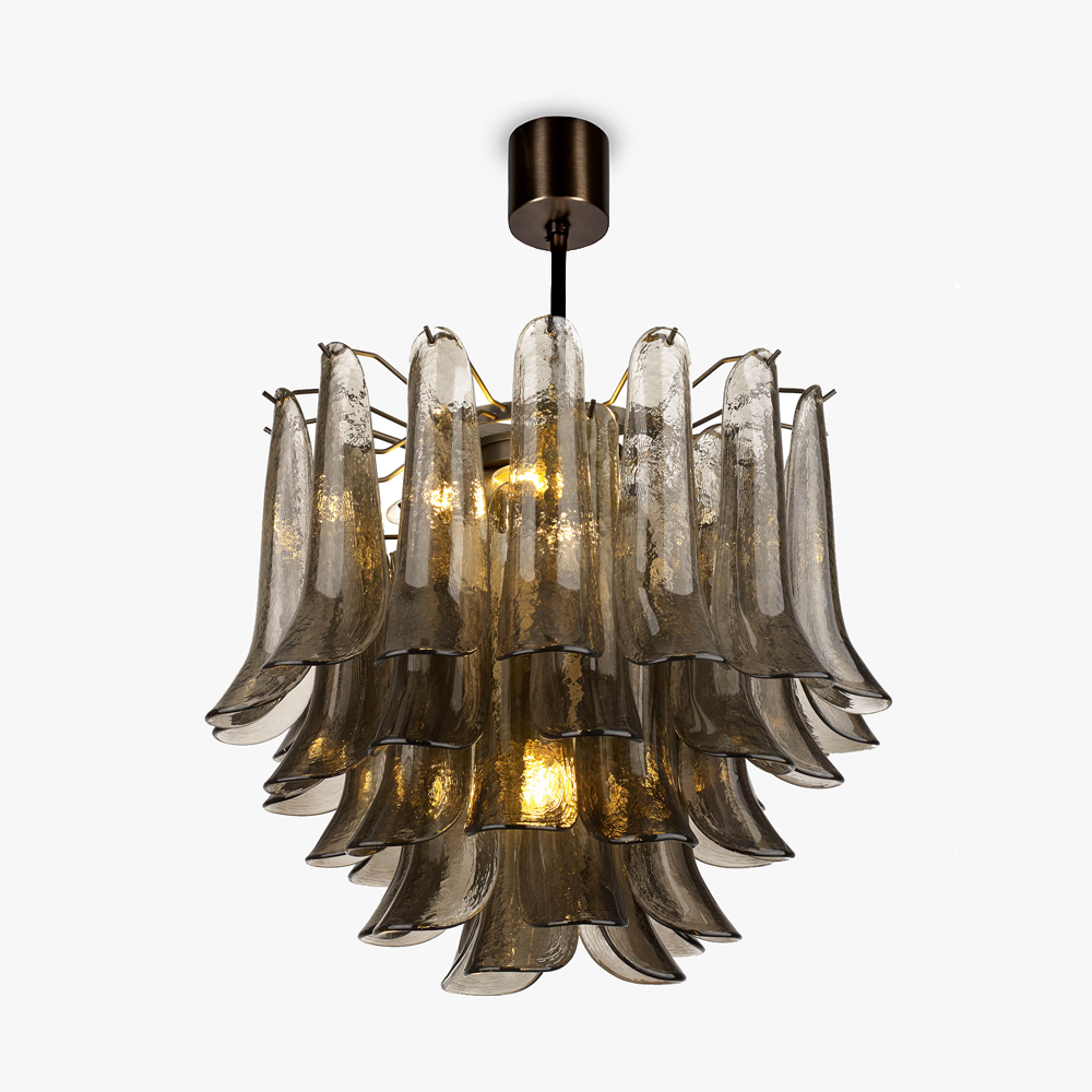 Dahlia Chandelier in Smoke