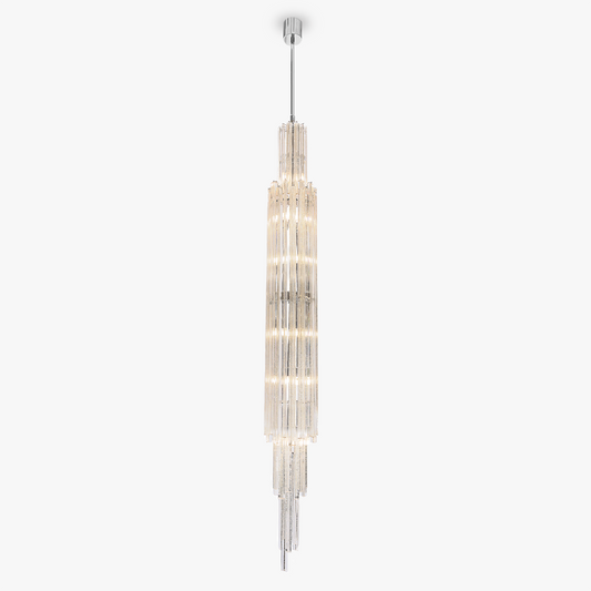 Alto Chandelier in Clear & Gold