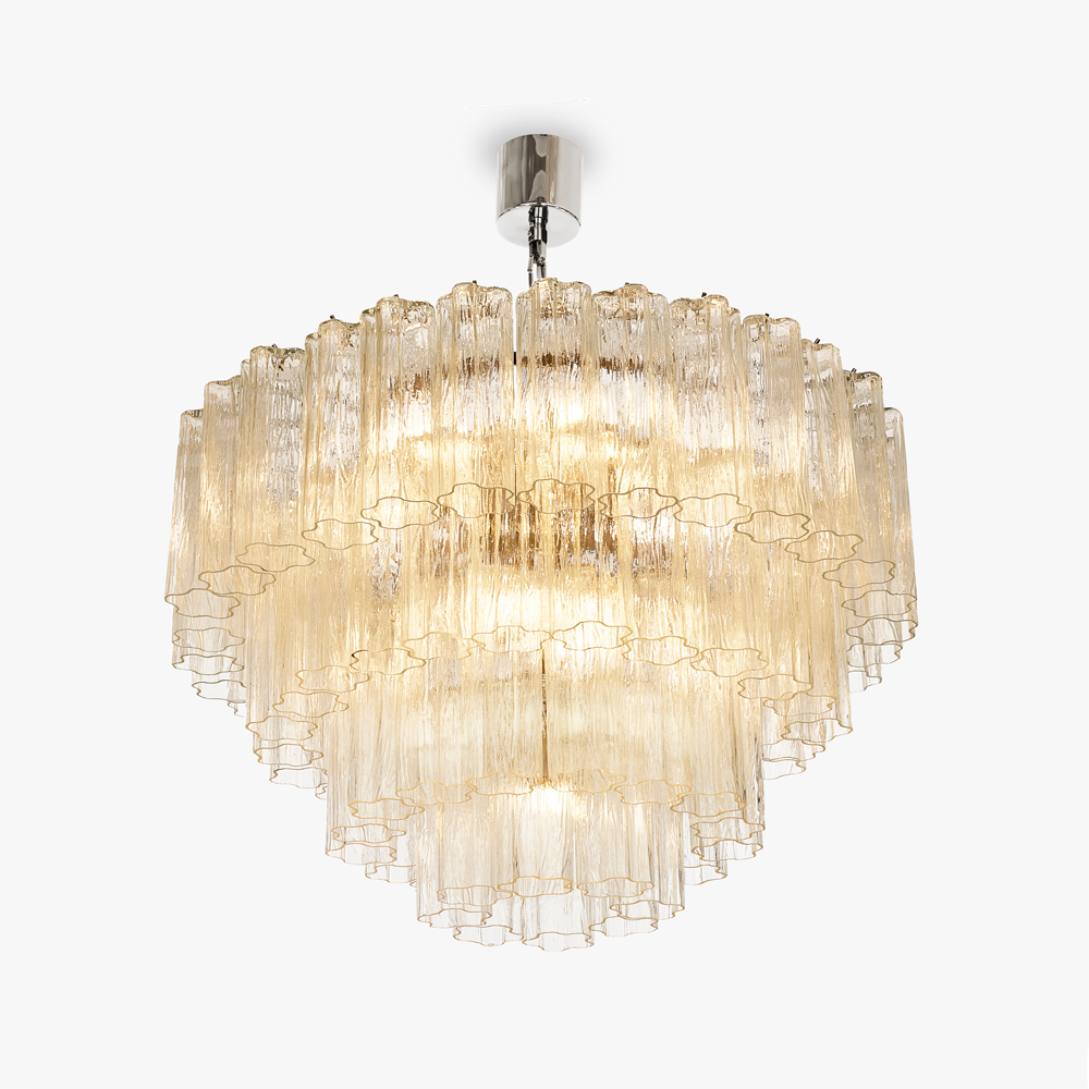 Pentagon 2 Chandelier in Clear