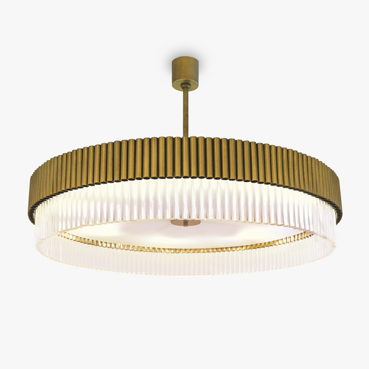 Pimlico Chandelier in Stippled Gold