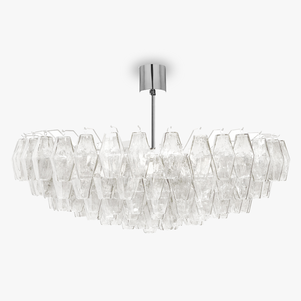 Poly Chandelier in Clear