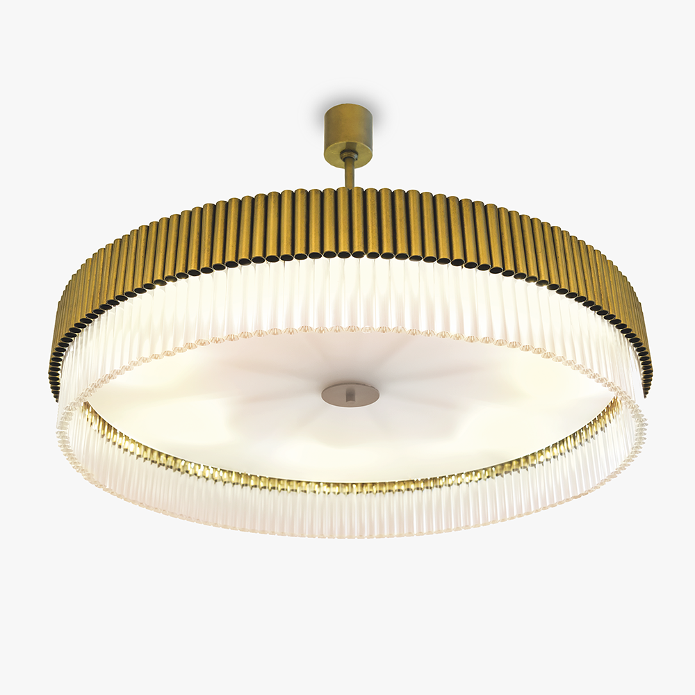 Pimlico Chandelier in Stippled Gold