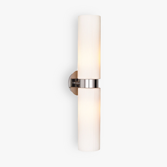 Zeus Wall Light in White Murano Glass