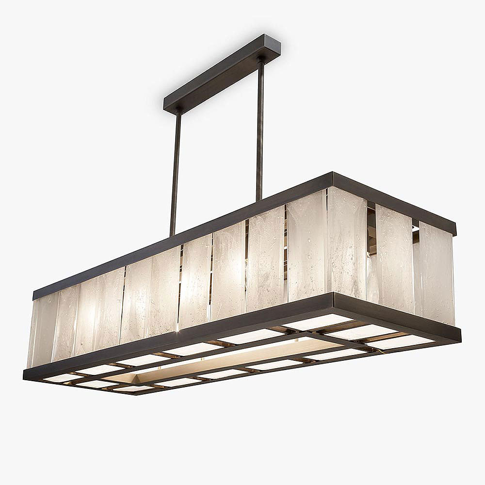 Facet Chandelier Rectangular
