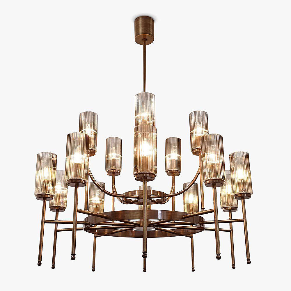 Zeus Orbit Chandelier in Smoke