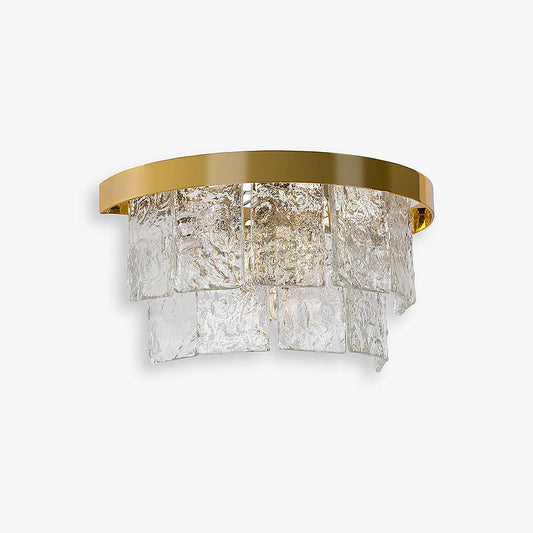 Savile Row Wall Light in Hammered Murano