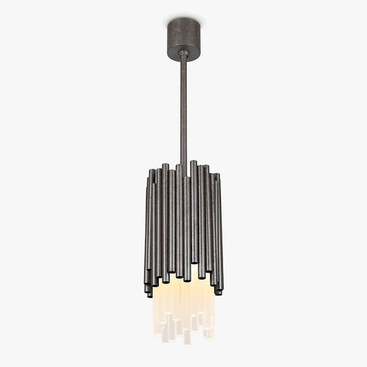 Battersea Pendant in Stippled Silver