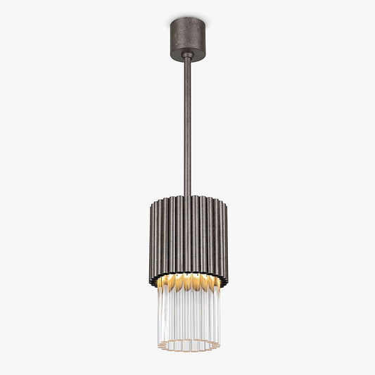 Pimlico Pendant in Stippled Silver