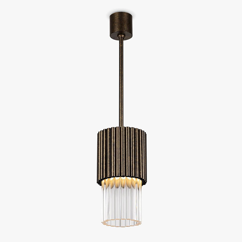 Pimlico Pendant in Stippled Bronze