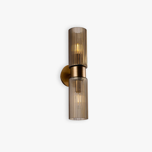 Zeus Wall Light in Smoke Glass