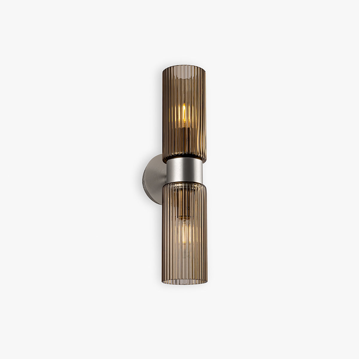Zeus Wall Light in Smoke Glass