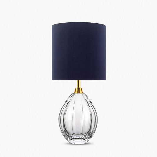Diamond Teardrop Small Lamp in Blue Shade