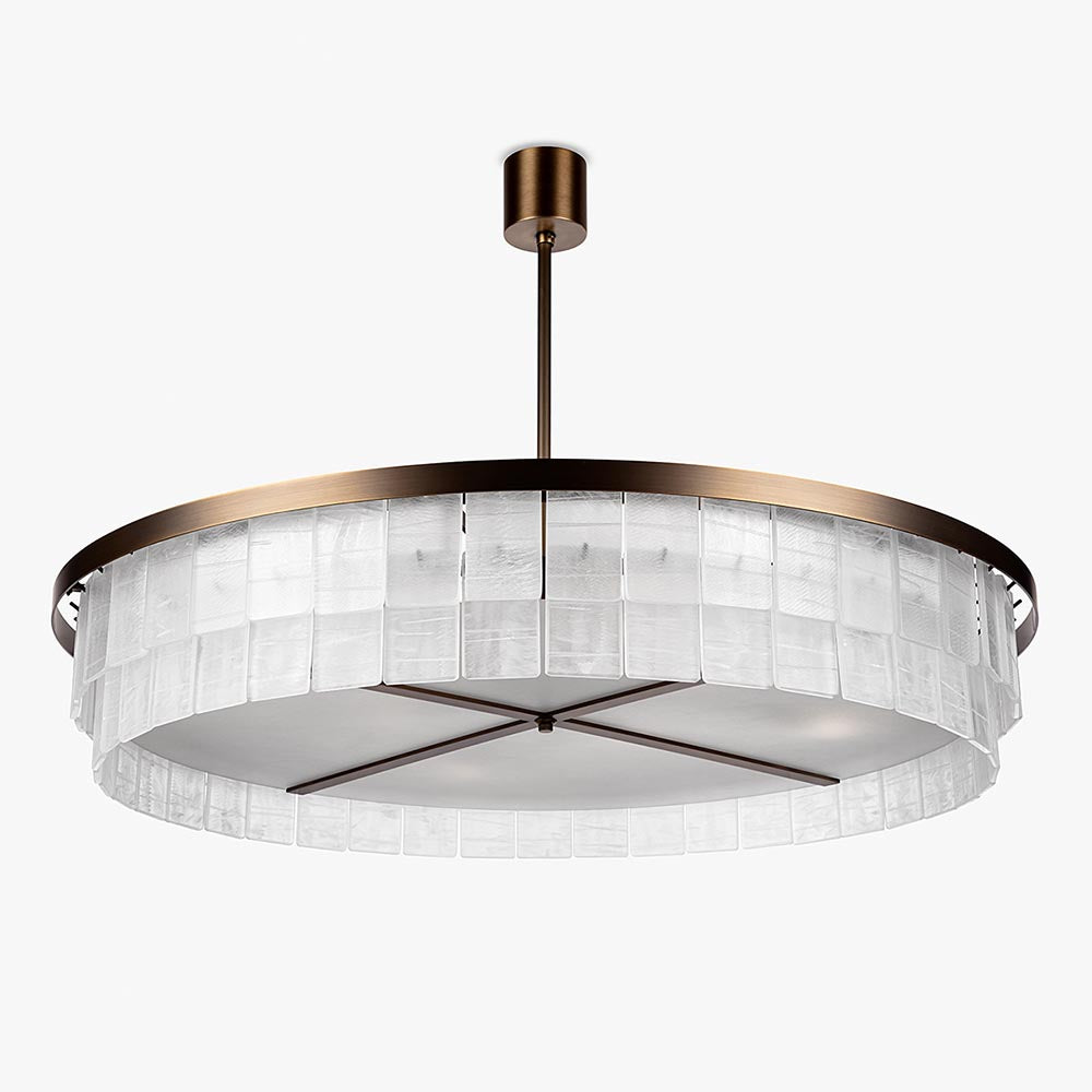 Savile Row Two-Tier Chandelier in Brushed Bronze