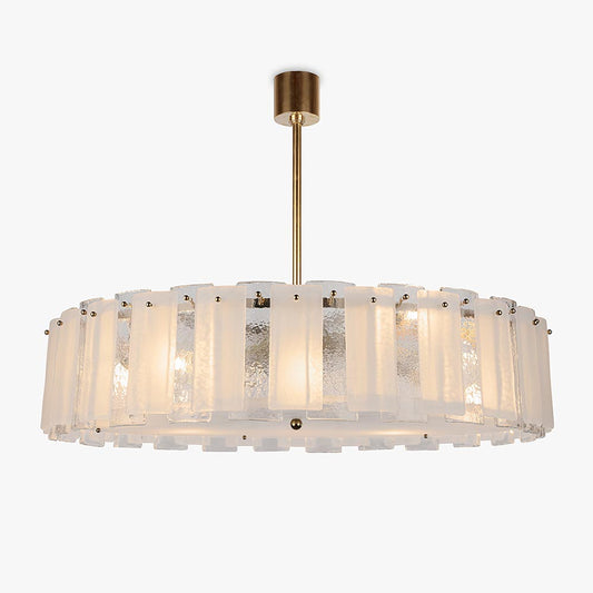 Lunar Chandelier in Brushed Gold