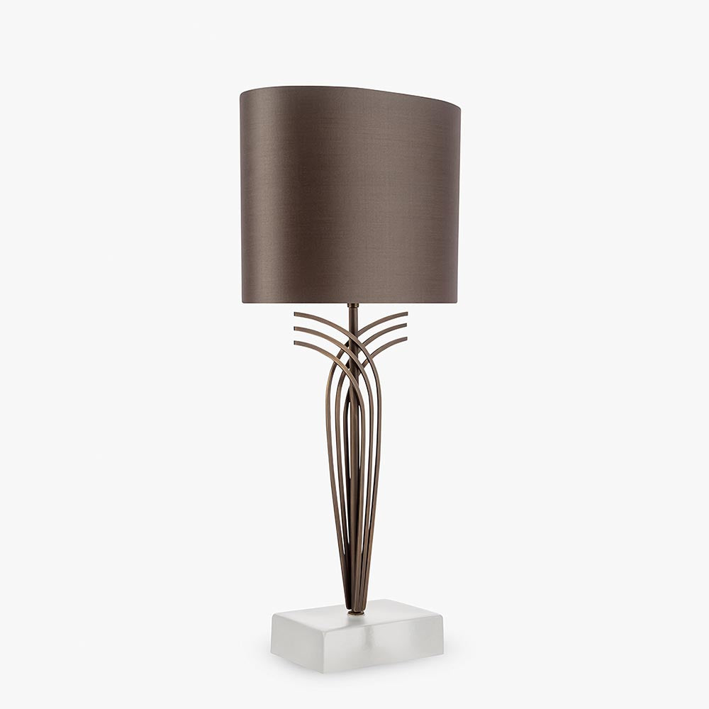 Brandt Lamp in Satin Clear