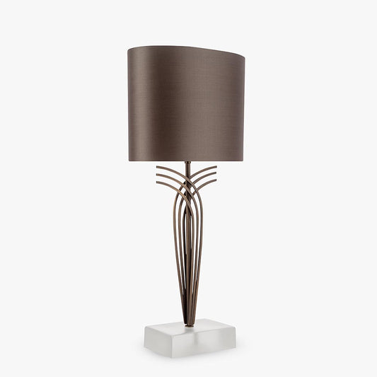 Brandt Lamp in Satin Clear