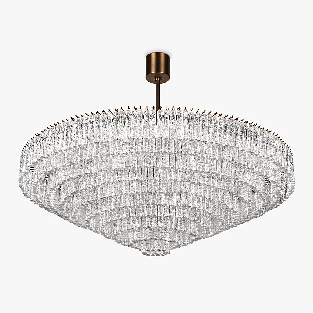 Villanova 2 Chandelier in Brushed Bronze