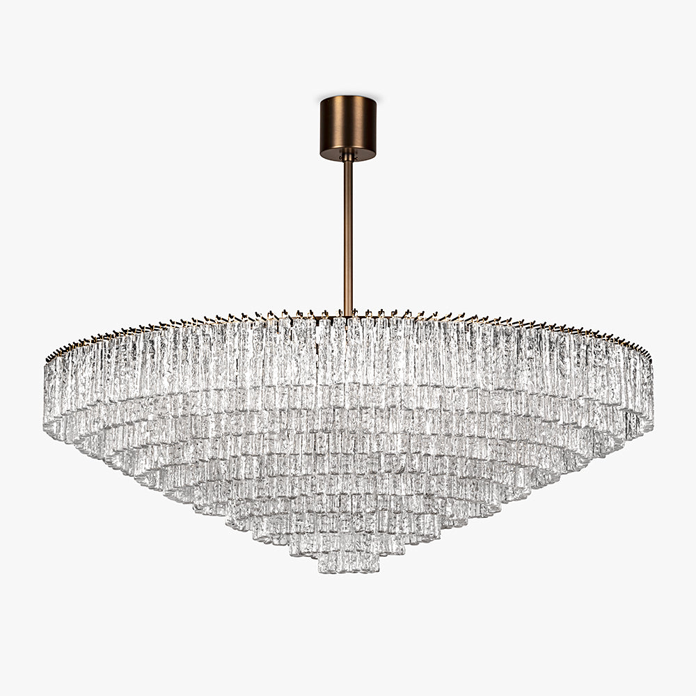 Villanova 2 Chandelier in Brushed Bronze