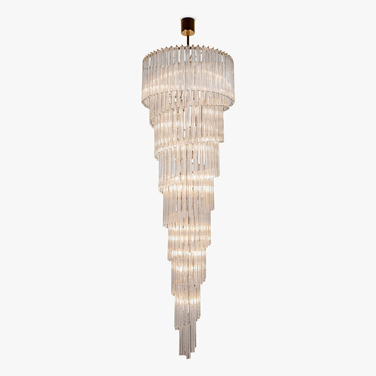Waterfall Chandelier in Clear Triangular