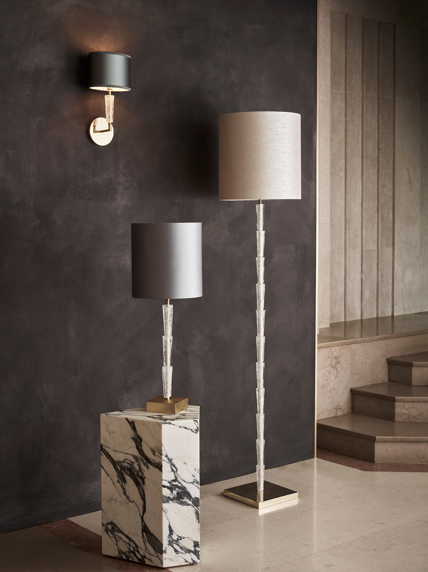 Nilssen Floor Lamp in Polished Gold