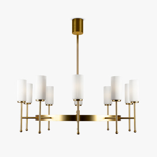 Zeus Orbit Chandelier in White