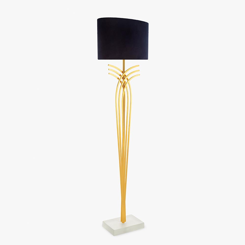 Brandt Floor Lamp in Satin Clear