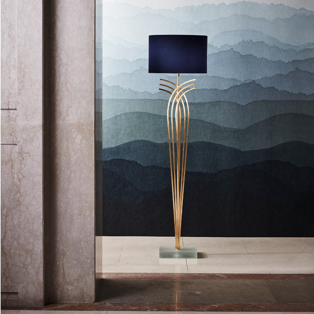 Brandt Floor Lamp in Satin Clear