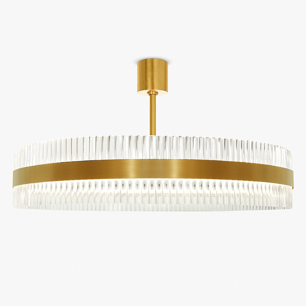 Curzon Street Drum Chandelier in Brushed Gold