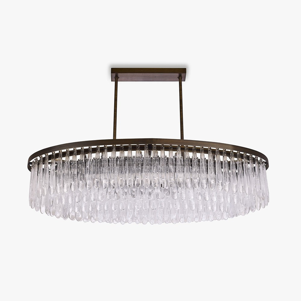 Triple Oval Droplet Chandelier