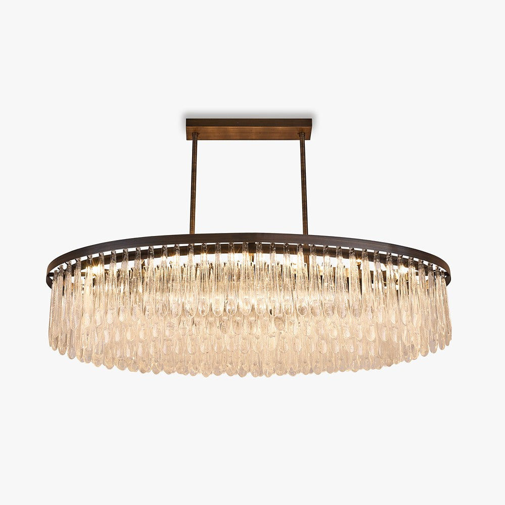 Triple Oval Droplet Chandelier