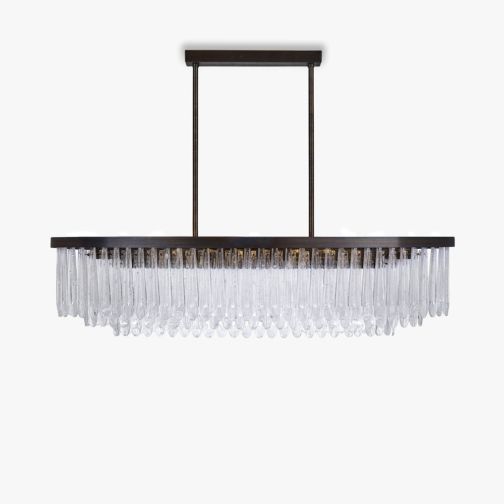 Triple Oval Droplet Chandelier