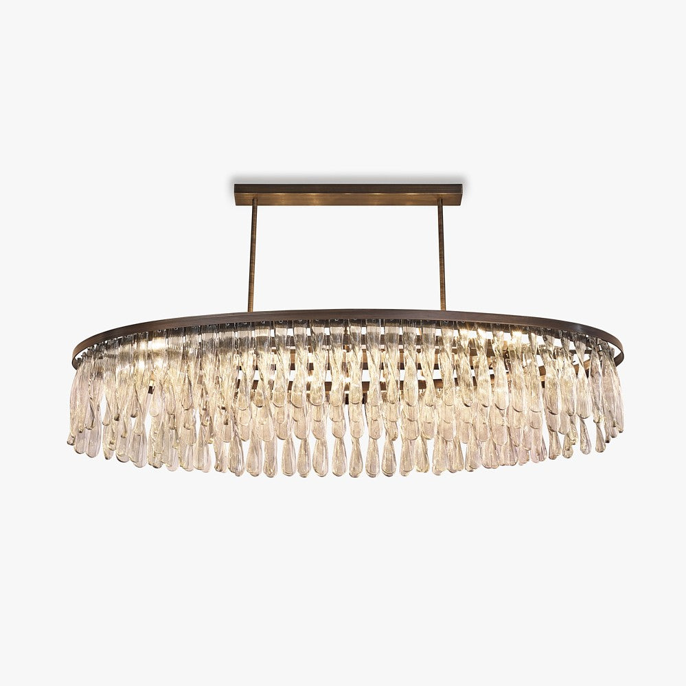 Triple Oval Ribbon Chandelier