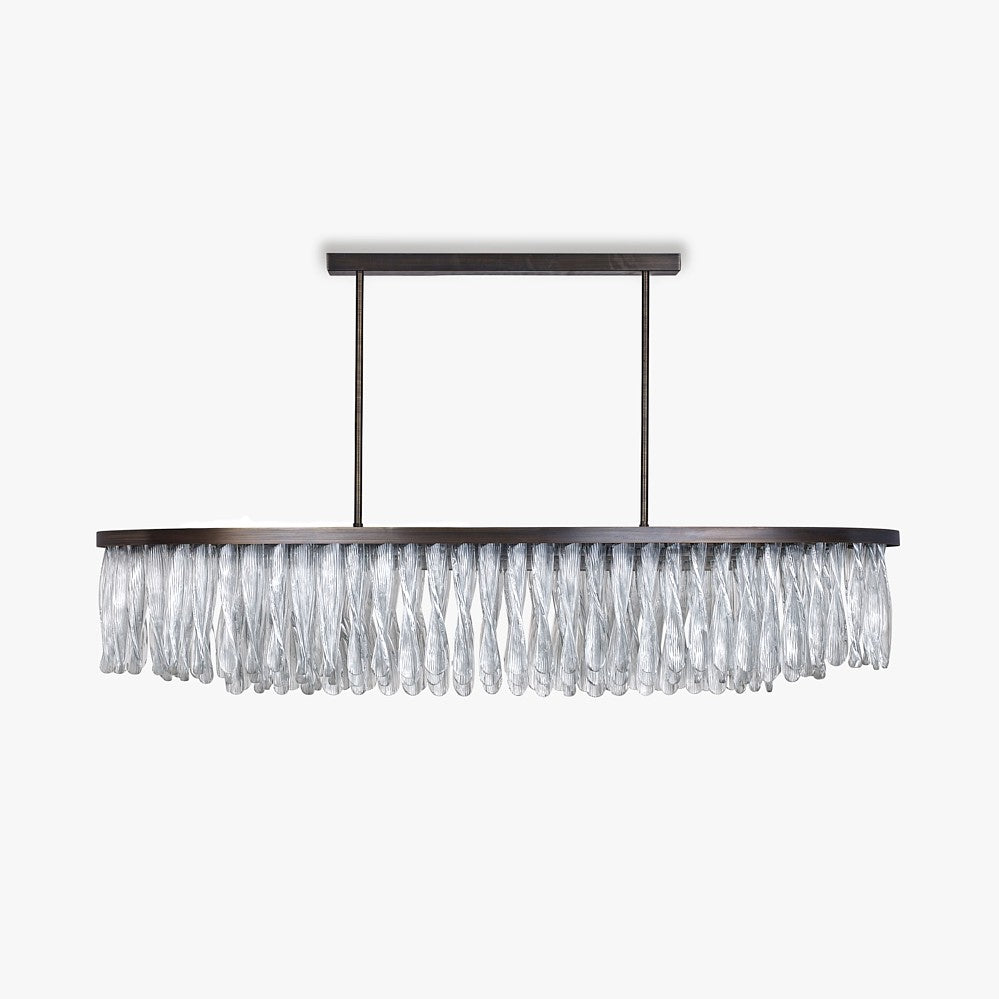 Triple Oval Ribbon Chandelier