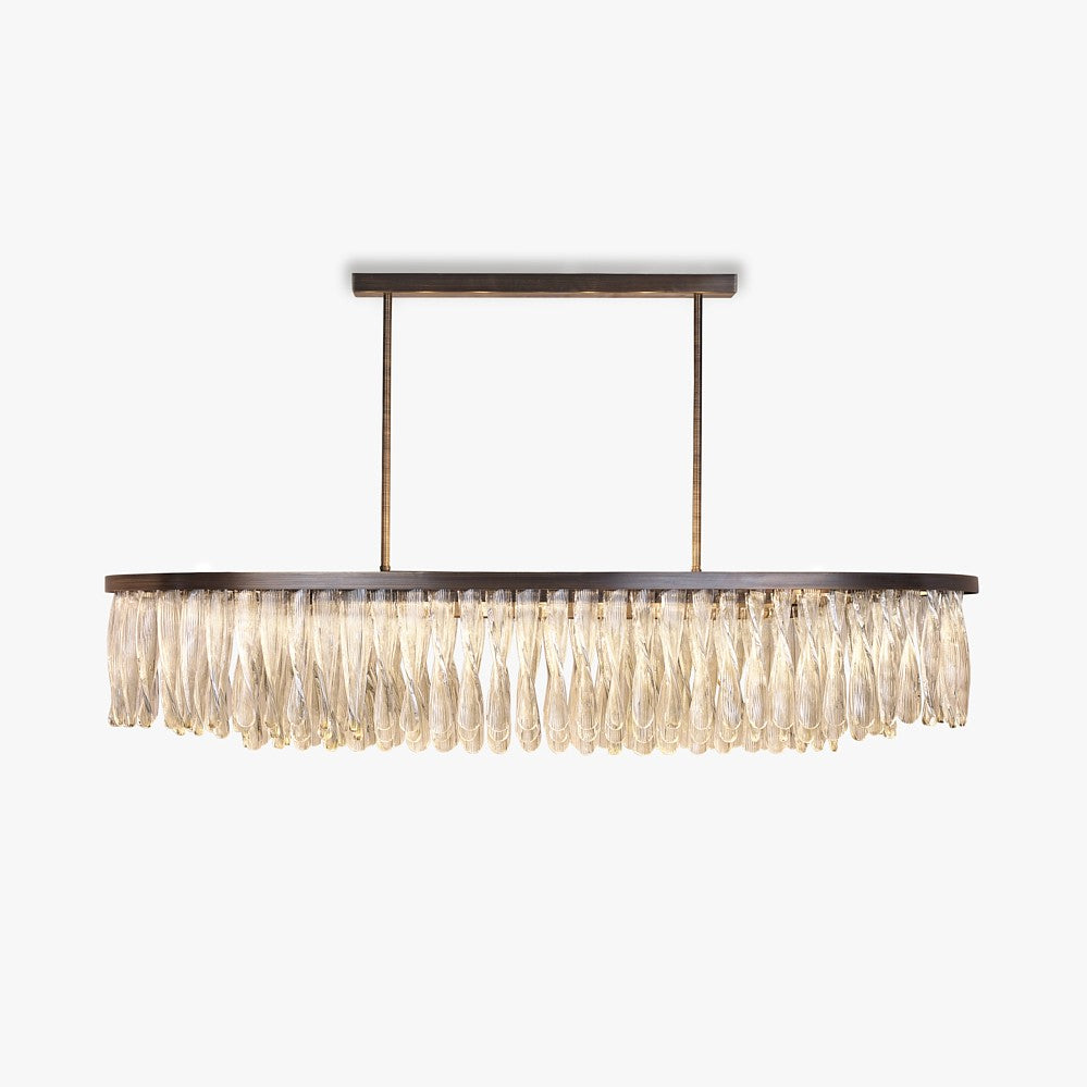 Triple Oval Ribbon Chandelier