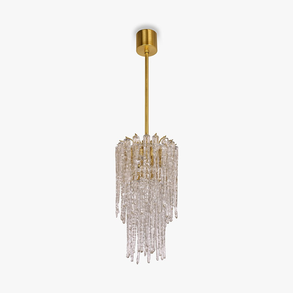 Ice Pendant in Brushed Gold