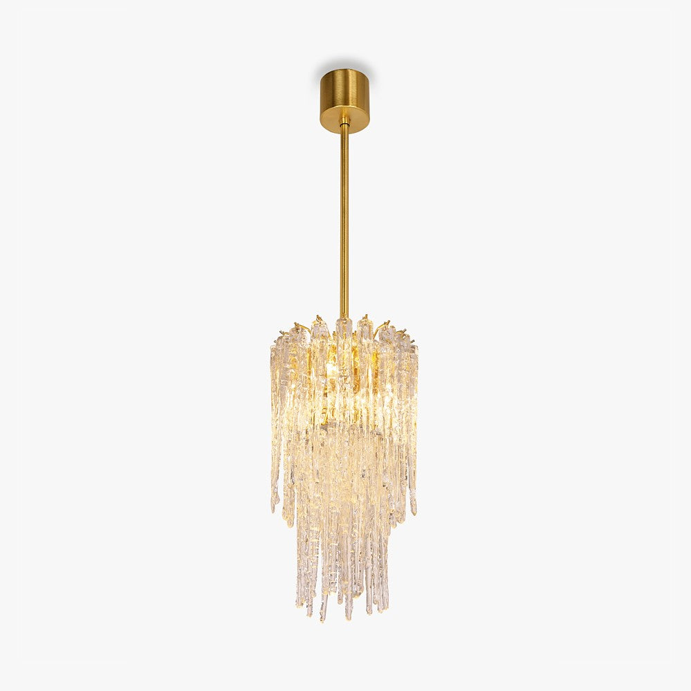 Ice Pendant in Brushed Gold