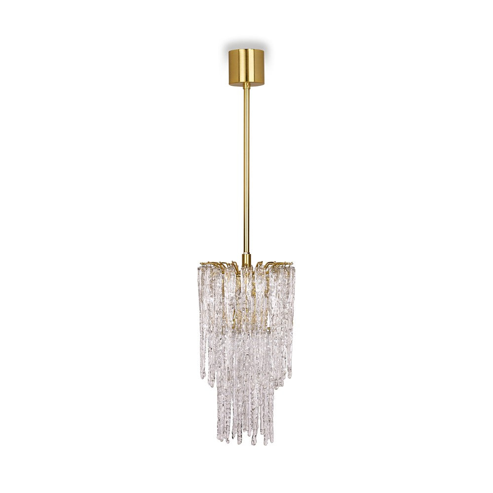Ice Pendant in Brushed Gold