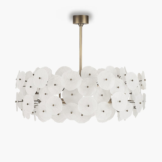 Ruffle Chandelier in Brushed Bronze