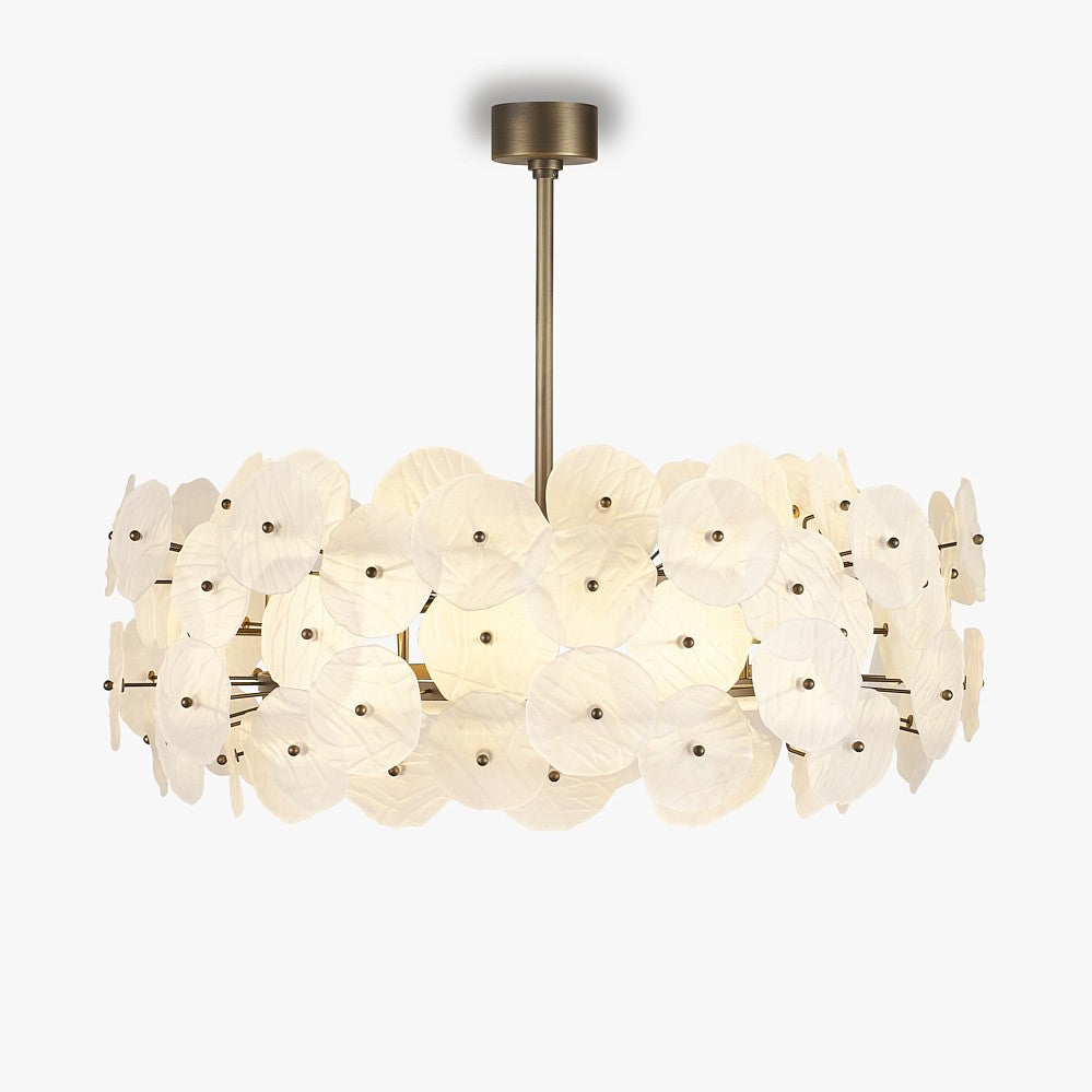 Ruffle Chandelier in Brushed Bronze