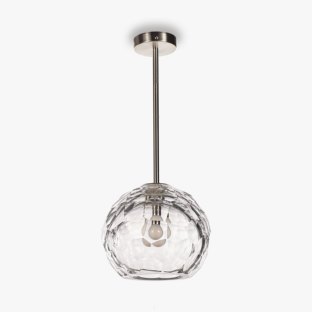 Diamond Round Pendant in Clear