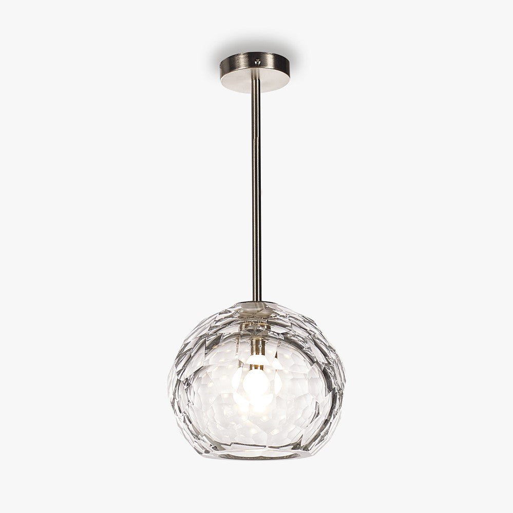 Diamond Round Pendant in Clear