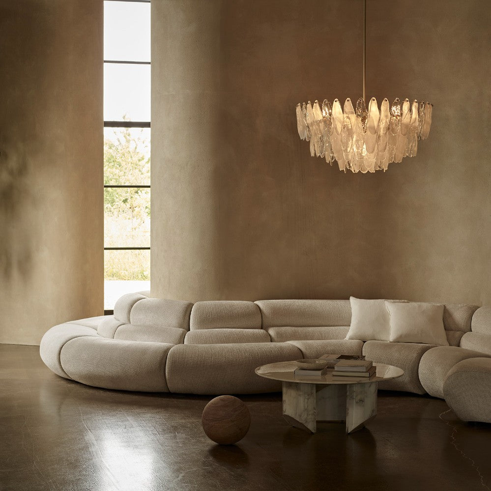Spectre Round Chandelier in Clear