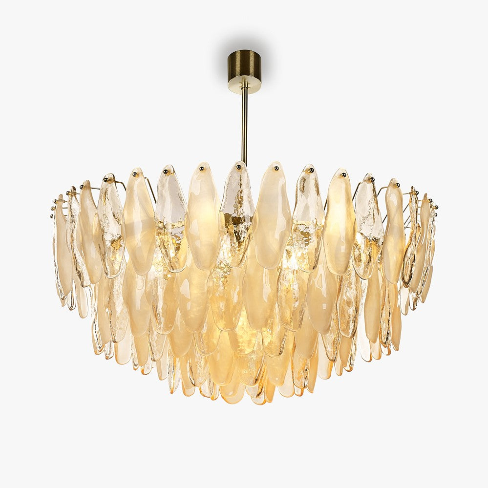 Spectre Round Chandelier in Champagne