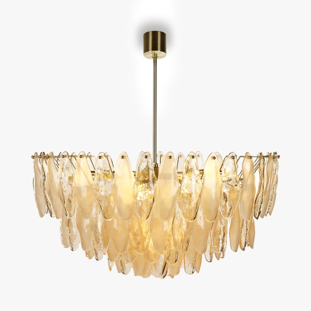 Spectre Round Chandelier in Champagne