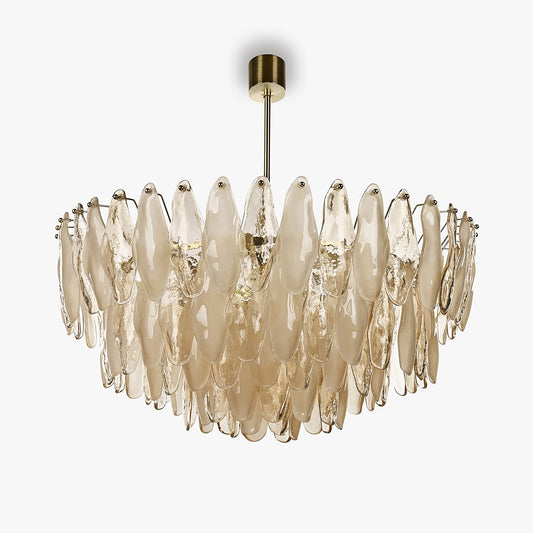 Spectre Round Chandelier in Champagne