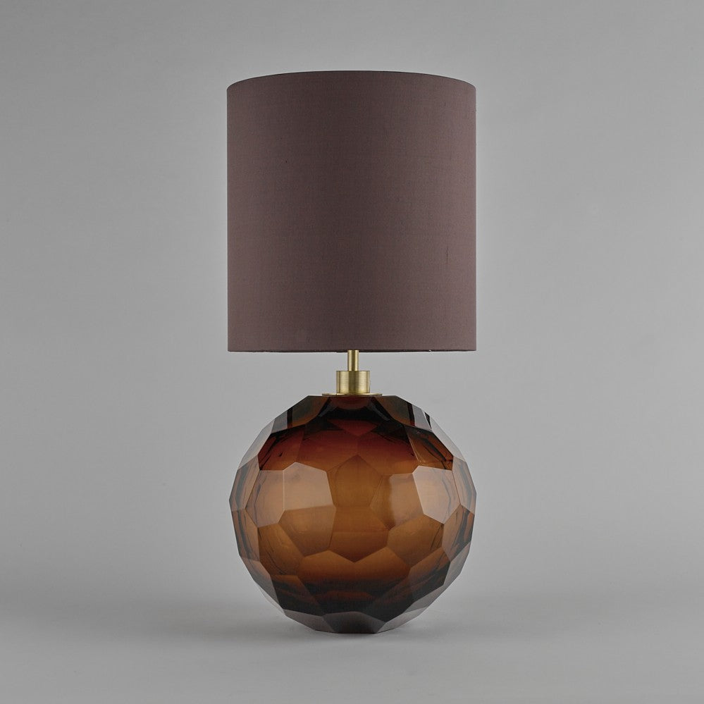 Diamond Round Large Lamp in Tobacco