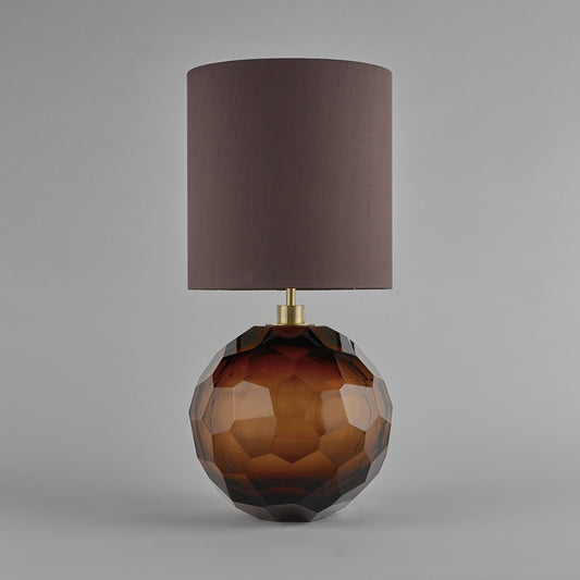 Diamond Round Large Lamp in Tobacco